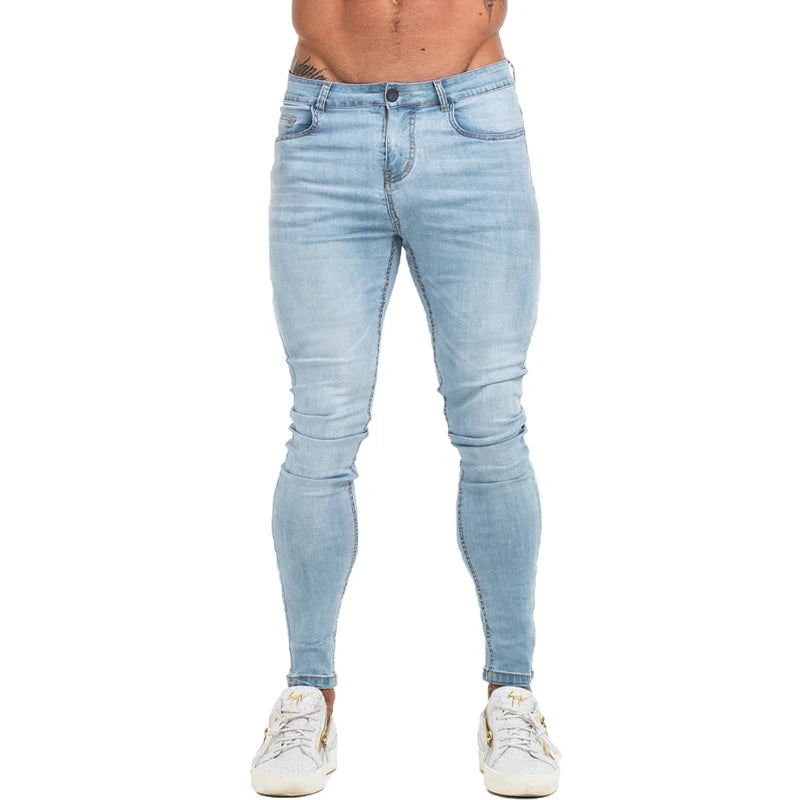 Men's Skinny Jeans - Light Blue
