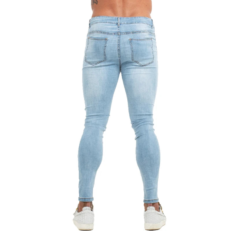 Men's Skinny Jeans - Light Blue