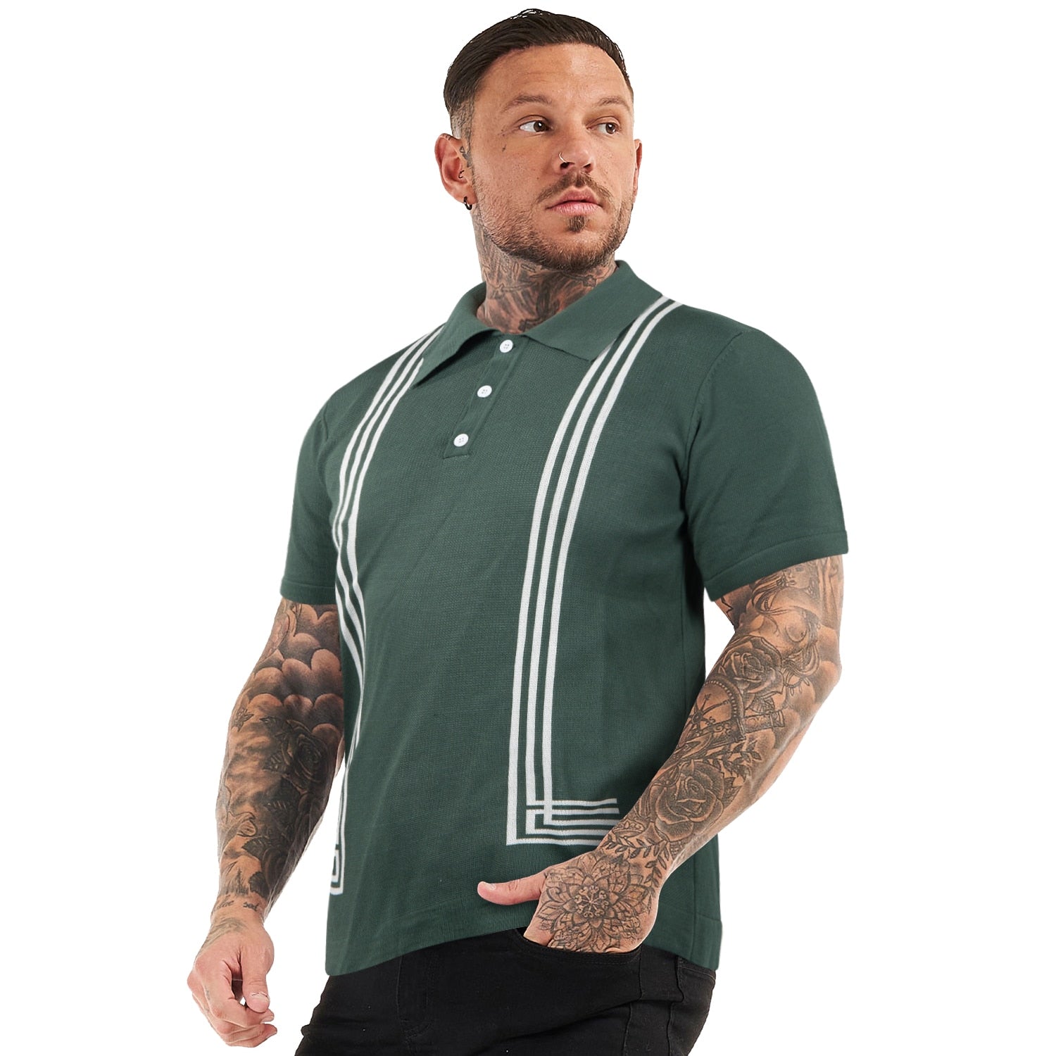 PREMIUM SHORT SLEEVE SLIM FIT POLO - GREEN