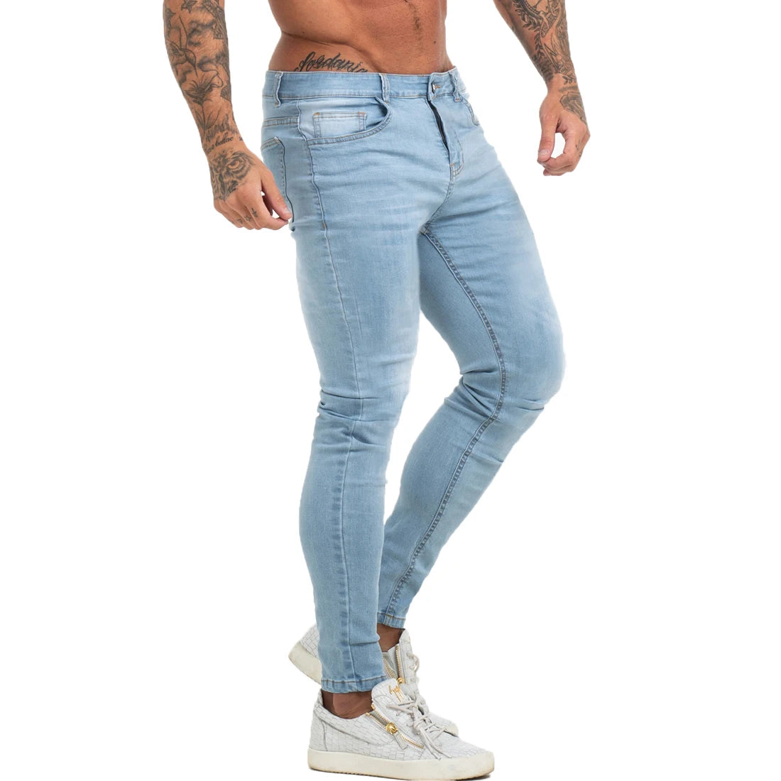 Men's Skinny Jeans - Light Blue