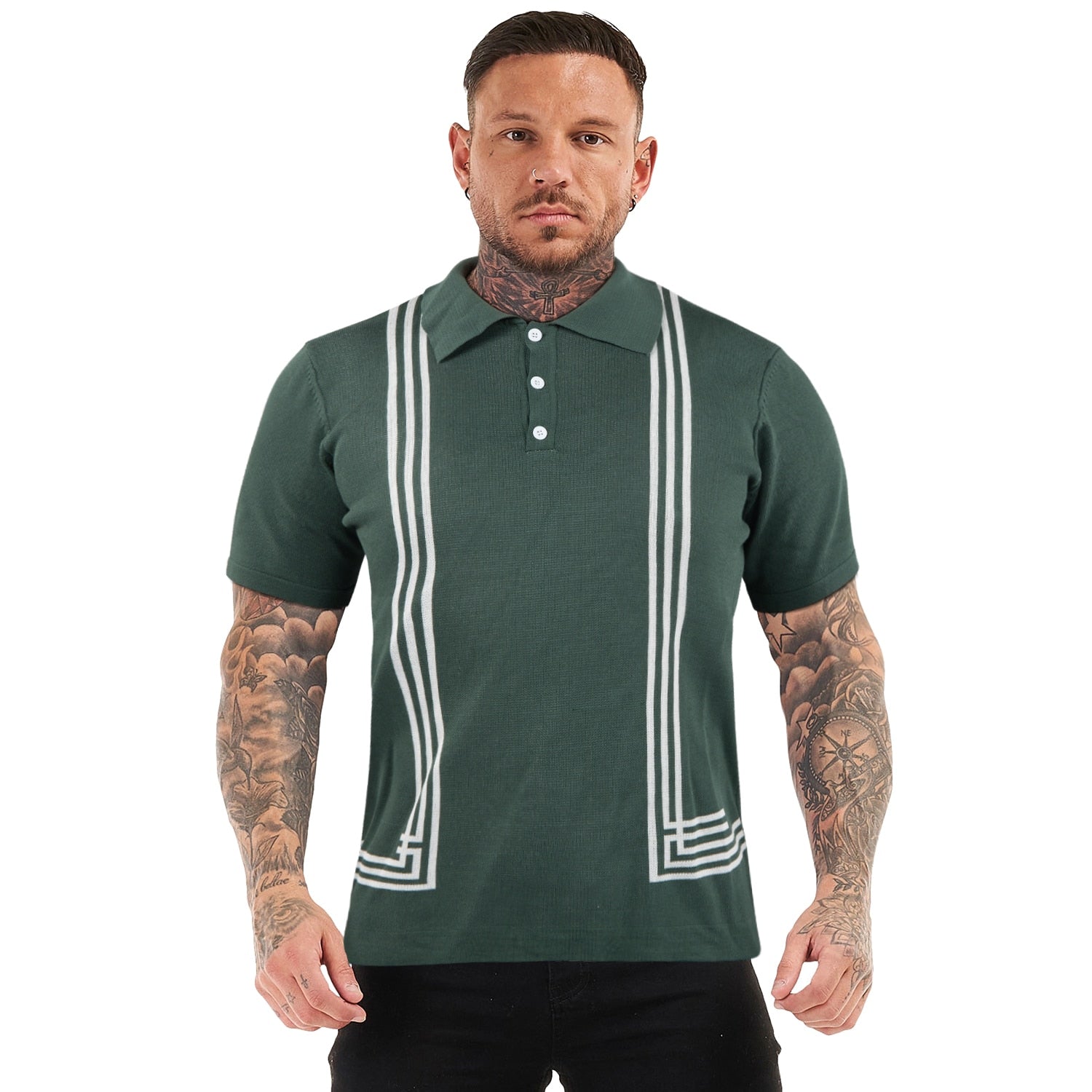 PREMIUM SHORT SLEEVE SLIM FIT POLO - GREEN