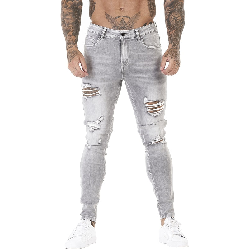 Grey Ripped Jeans