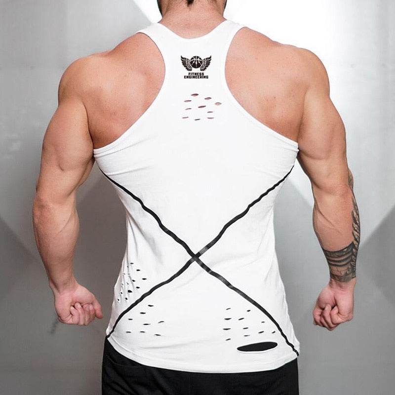 Men's Asymmetrical Tank V2-FITNESS ENGINEERING