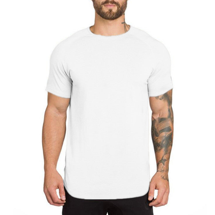 Men's Curved Hem Tee's-FITNESS ENGINEERING