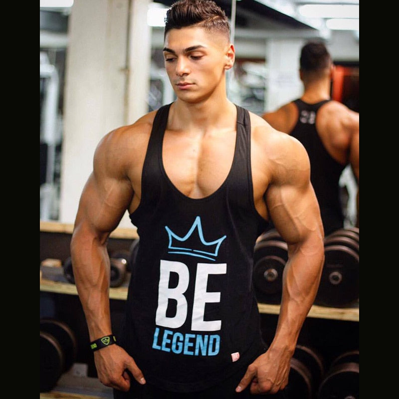 Men's 'BE' Tank Top-FITNESS ENGINEERING