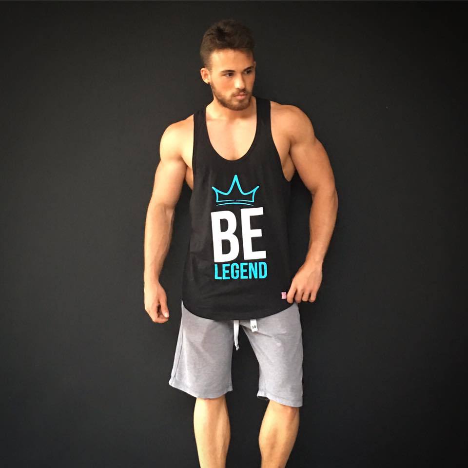 Men's 'BE' Tank Top-FITNESS ENGINEERING