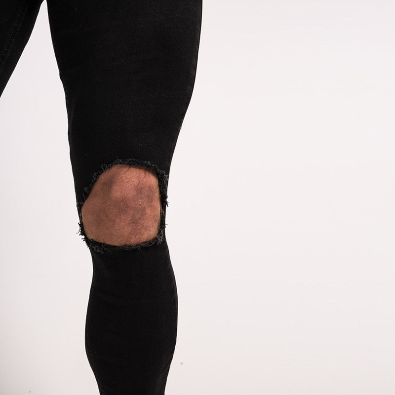 Men's Super Skinny Ripped Jeans V2-FITNESS ENGINEERING