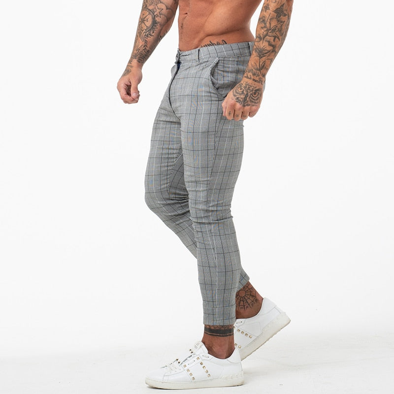 Men's Premium Chinos - Gray-FITNESS ENGINEERING