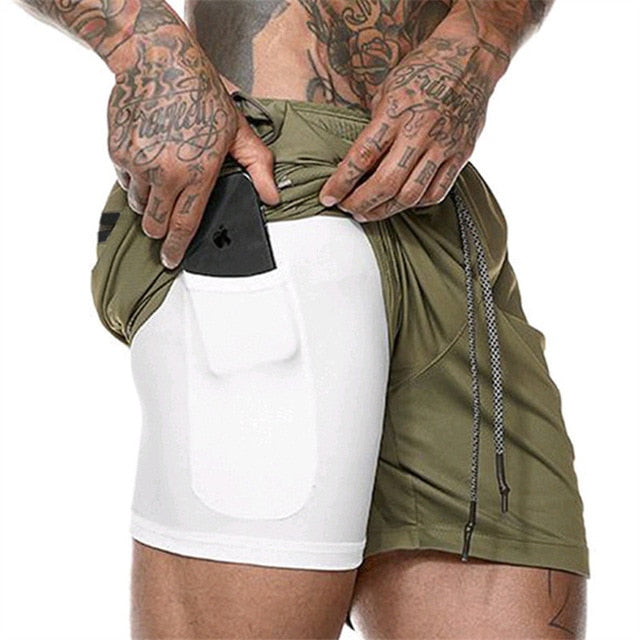 Men's Ultra Dual Layer Shorts-FITNESS ENGINEERING