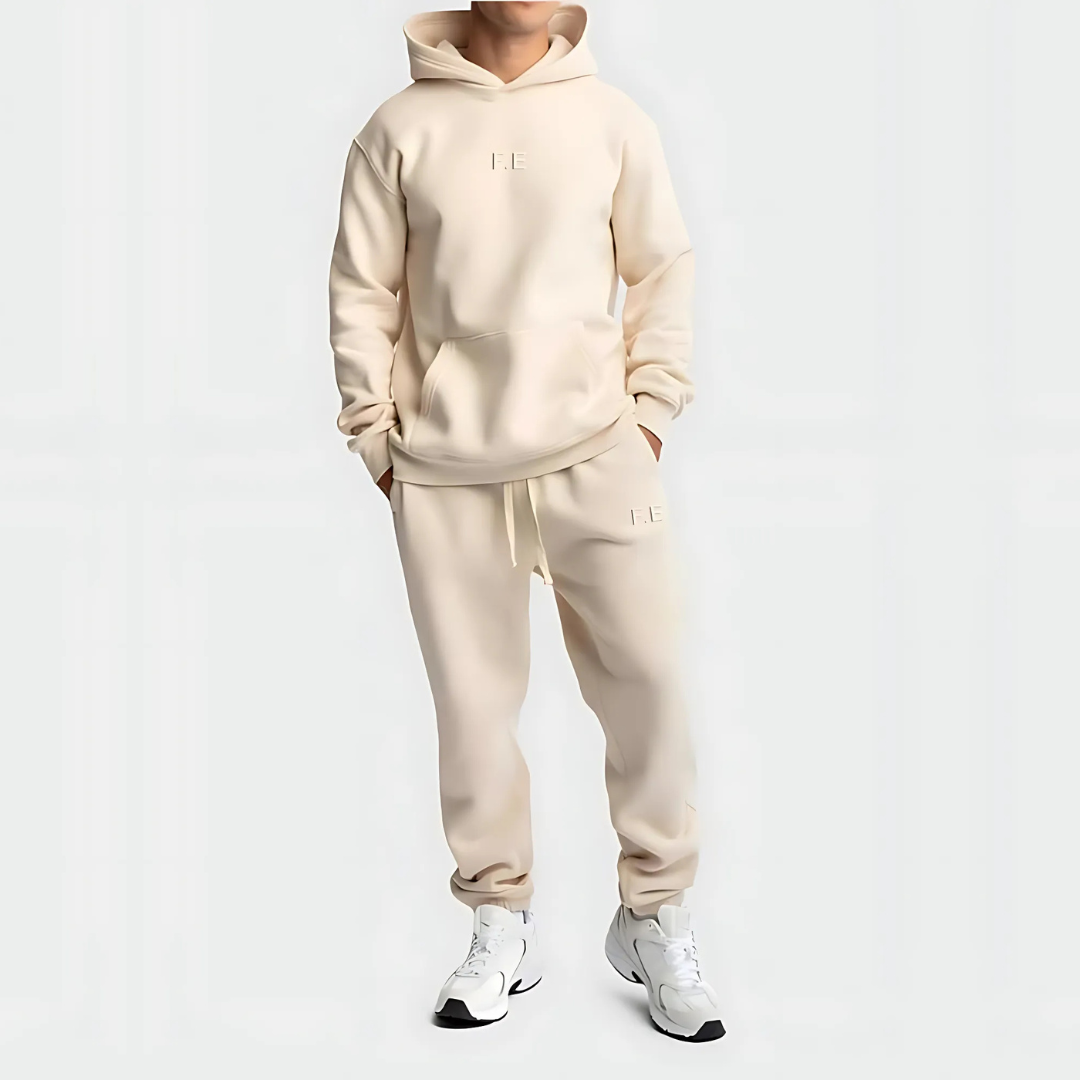 Men's FE Relaxed Fit Hoodie - Cream