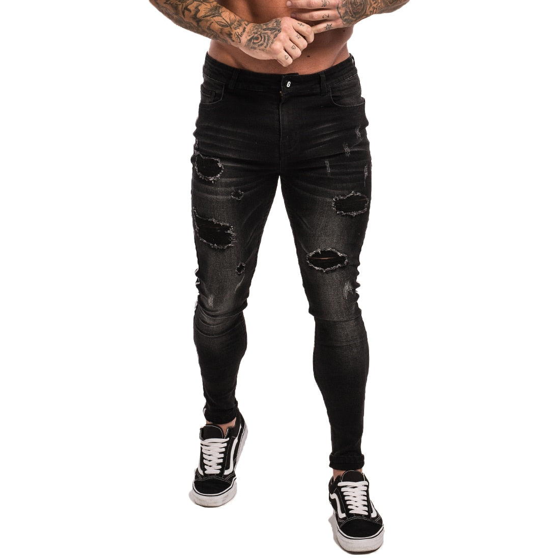 Faded Black Destroy Jeans