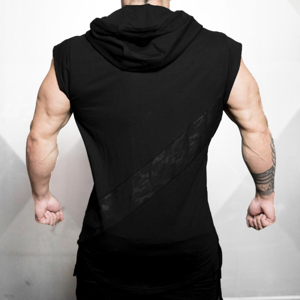 Men's Sleeveless Hooded Tank-FITNESS ENGINEERING