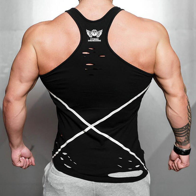 Men's Asymmetrical Tank V2-FITNESS ENGINEERING