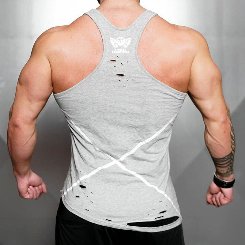 Men's Asymmetrical Tank V2-FITNESS ENGINEERING