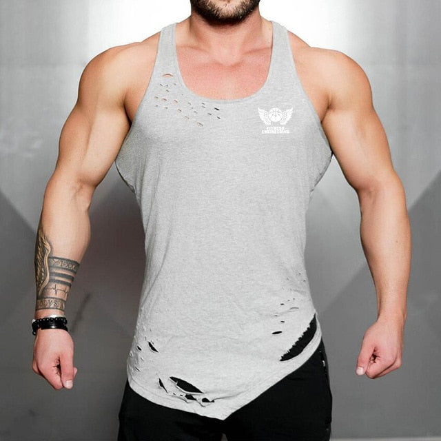 Men's Asymmetrical Tank V2-FITNESS ENGINEERING