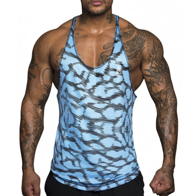 Men's Camouflage Tank Top-FITNESS ENGINEERING